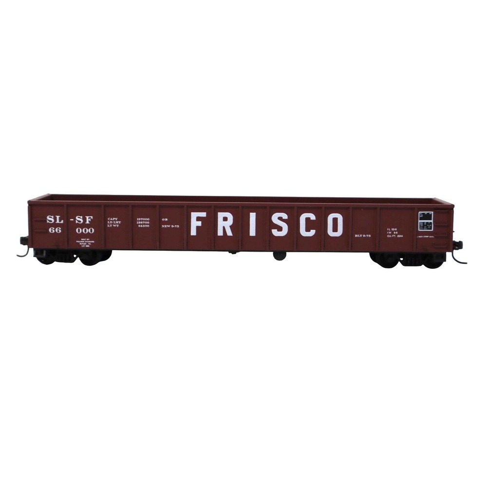 Frisco SL-SF 66000 Gondola Freight Car HO Scale Brown Rolling Stock Train